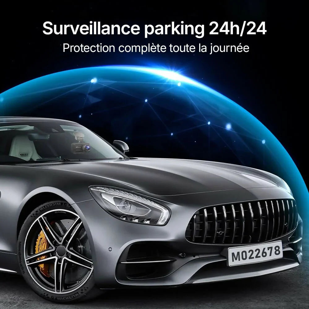 Dashcam DX6 4K Pro – Enregistrement Ultra HD avec caméras avant/arrière, vision nocturne et surveillance 24h/24