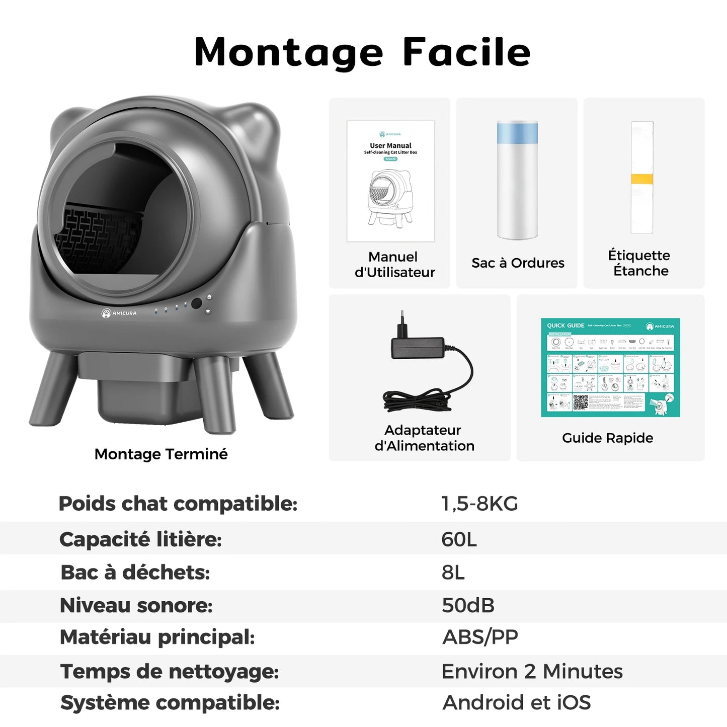PURA V3 | Geconnecteerde zelfreinigende kattenbak
