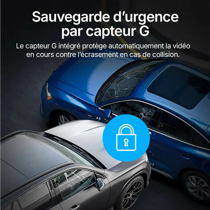 Dashcam DX6 4K Pro – Enregistrement Ultra HD avec caméras avant/arrière, vision nocturne et surveillance 24h/24